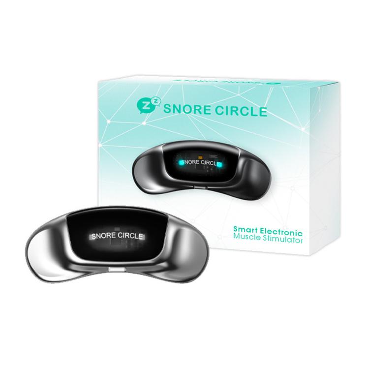 SNORE CIRCLE Smart Anti-Snoring Device Upgraded TENS & EMA Throat Snore Stopper With 3-Contact Electrode & App Tracking, YA4600