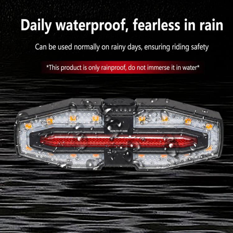 LY-5510 Bicycle Remote Control Warning Tail Light Left & Right Turning Signal Light For Night Riding