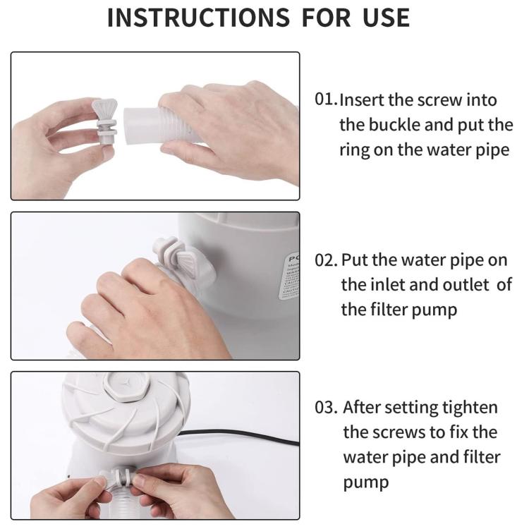 Pool Impurity Filter Pump Suitable For In-Ground Swimming Pools, 530gal EU Plug, 530gal US Plug, 800gal EU Plug, 800gal US Plug