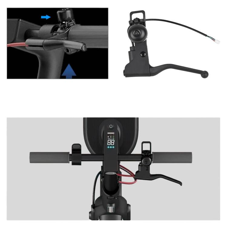 For Xiaomi 4 Pro Electric Scooter Brake Lever With Bell Length 21.7cm, Brake Lever With Bell
