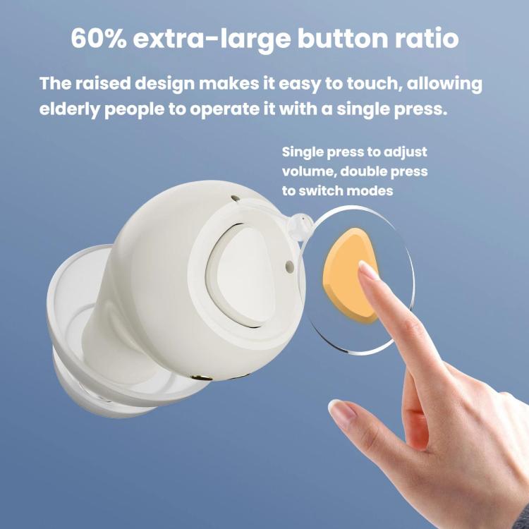 Invisible In-Ear Hearing Aid Smart Noise Reduction Sound Amplifier For Elderly, Invisible In-Ear Hearing Aid