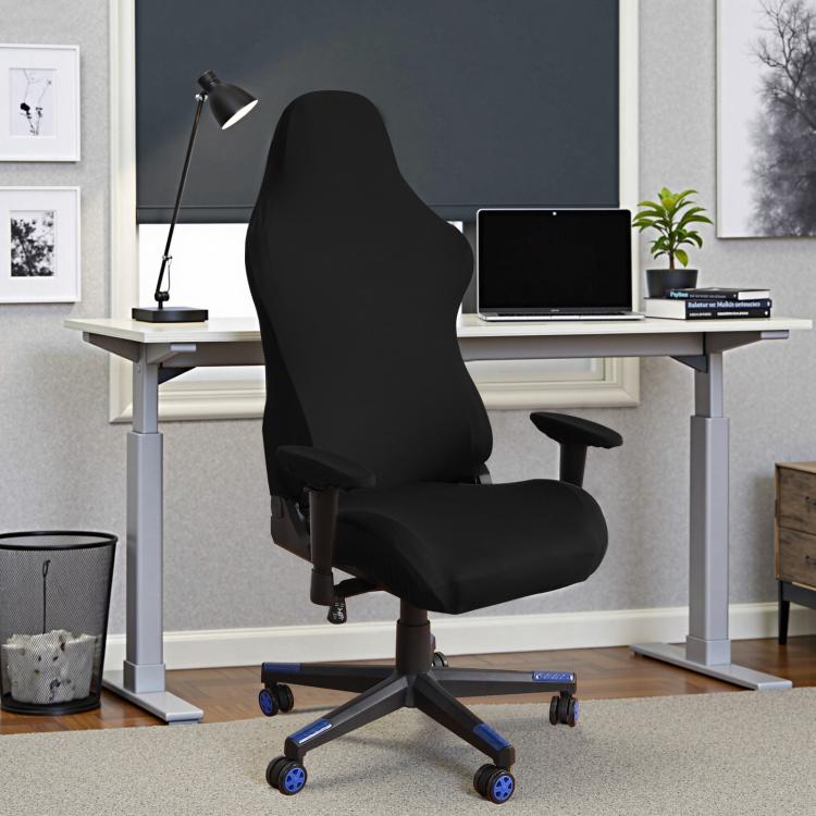 Elastic Gaming Chair Cover Stretchable Computer Office Chair Slipcover With Armrest Covers, 4-Piece Set