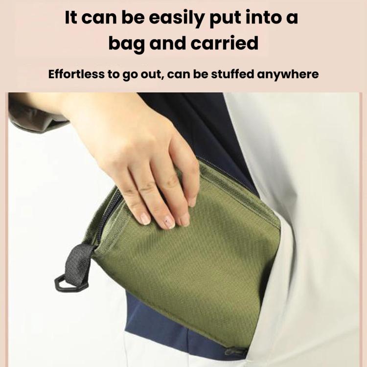 BK-011 Outdoor Foldable Crossbody Bag Stool Portable Simple Fold-Up Handbag Chair, Khaki Small, Khaki Large, Green Small, Green Large, Black Small, Black Large