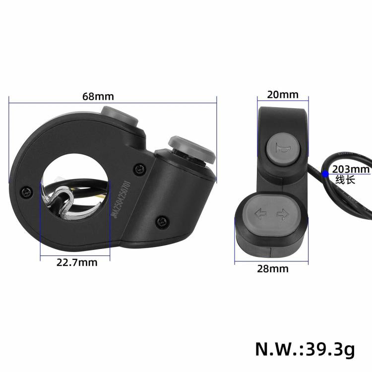 For Segway Ninebot MAX G2 Horn & Turn Signal Switch Assembly Electric Scooter Handlebar Control Button, Horn & Turn Signal Switch