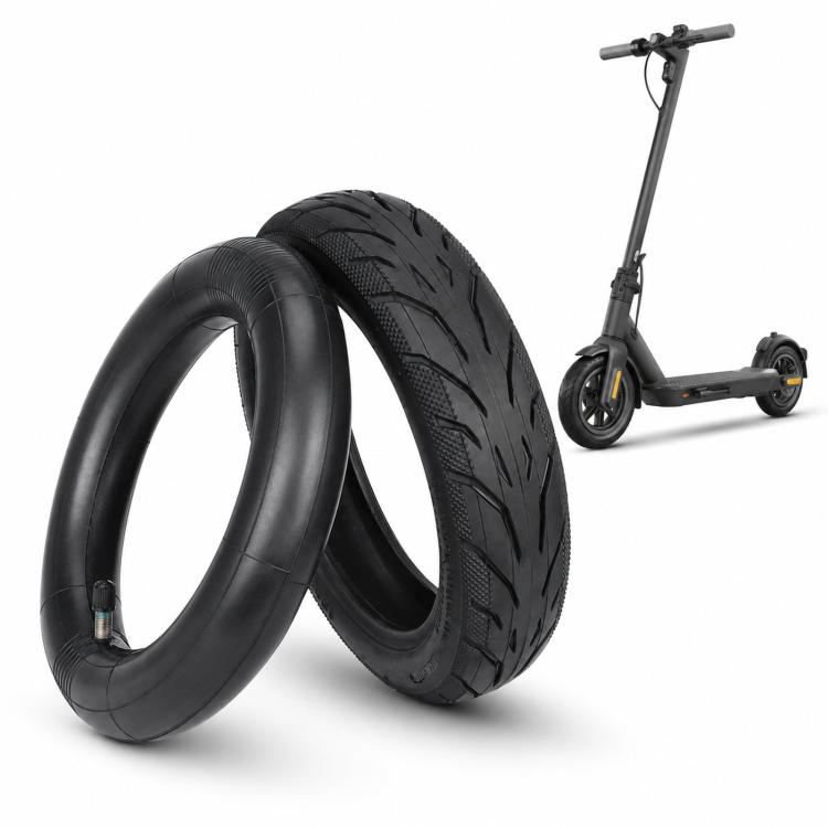 10x2.125 Electric Scooter Pneumatic Tire For Segway Ninebot F20 F25 F30 F40, Inner Tube Only, Outer Tire Only, Inner + Outer Tire Set