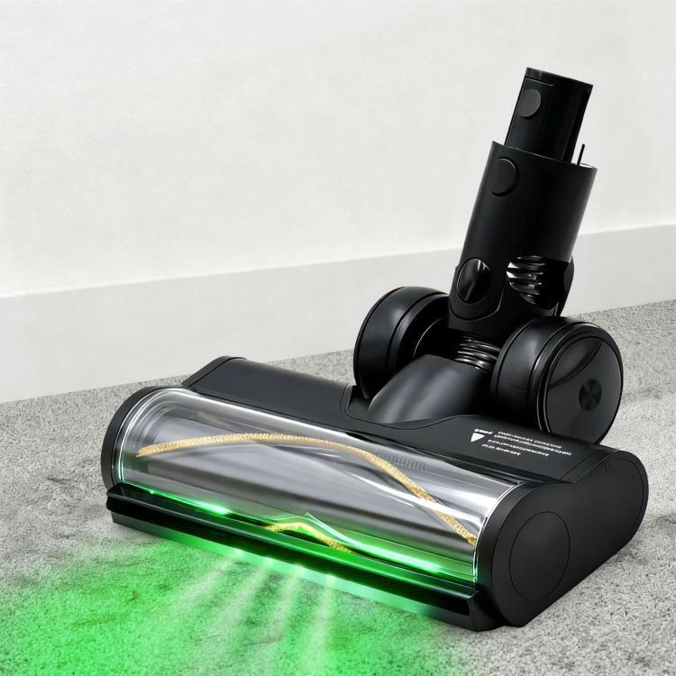 Motorized Floor Brush Head With Green Dust-Detecting Light For Dreame R10 / R20 / T20 / T30 / H30 /  H40, Green Dust-Detecting Light