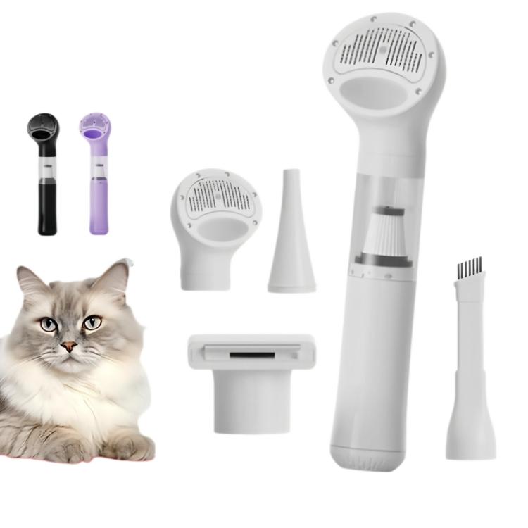 6-in-1 Cordless Pet Hair Vacuum Cleaner & Grooming Kit Strong Suction Handheld Car Vacuum