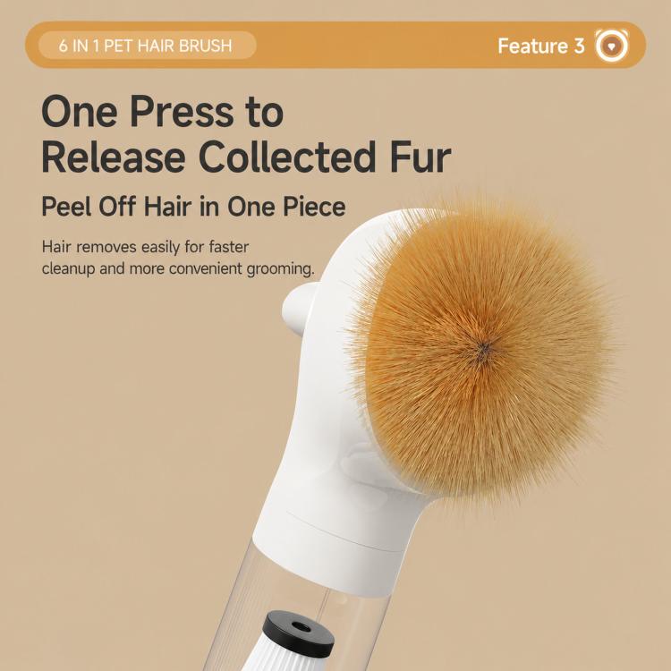6-in-1 Cordless Pet Hair Vacuum Cleaner & Grooming Kit Strong Suction Handheld Car Vacuum