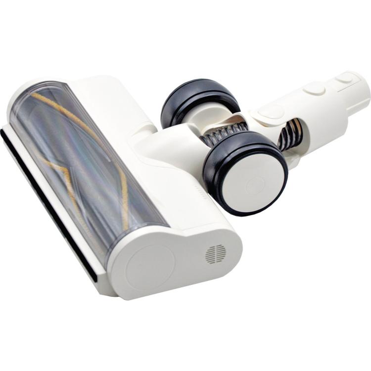 Motorized Floor Brush Head For Dreame R10 / R20 / R30 / T10 / T20 Vacuums With Green Dust-Detecting Light, White