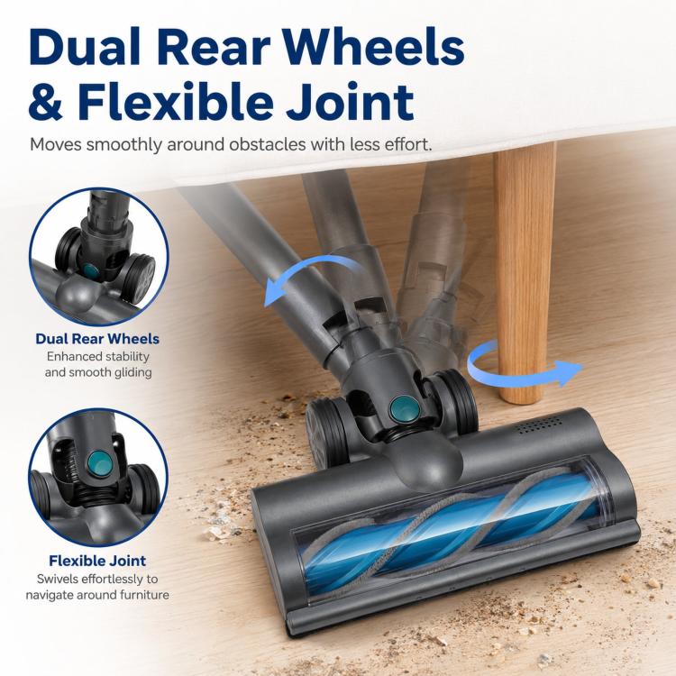 Motorized Floor Brush Head For Unitec U11 / P12 and Proscenic P10 P11 P12 Cordless Vacuums