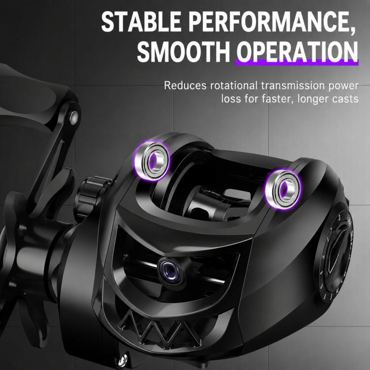 Baitcasting Fishing Reel 7.2:1 Gear Ratio 12-Speed Magnetic Brake System Long Casting Smooth Reel, Plastic Line Cup Blue Left Hand, Plastic Line Cup Blue Right Hand, Plastic Line Cup Red Left Hand, Plastic Line Cup Red Right Hand                       ...