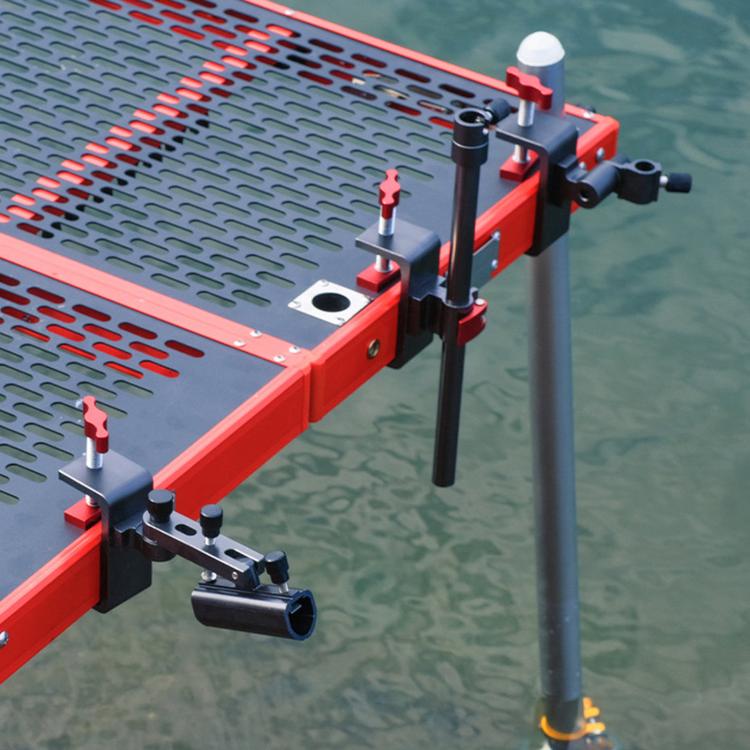 Fishing Platform Accessories Kit Outdoor Fishing Gear, Bait Tray Holder, Fish Basket Holder, Rod Holder, Umbrella Holder, Dual Rod Holder