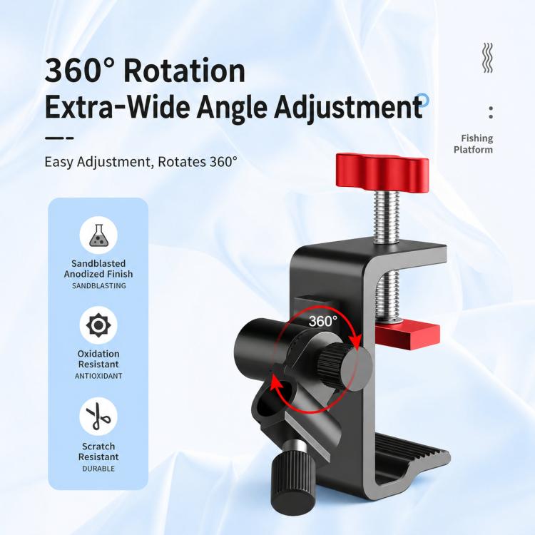 Fishing Platform Accessories Kit Outdoor Fishing Gear, Bait Tray Holder, Fish Basket Holder, Rod Holder, Umbrella Holder, Dual Rod Holder