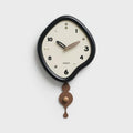 wozoom Irregular Pendulum Wall Clock Silent Quartz Clock For Living Room Decor