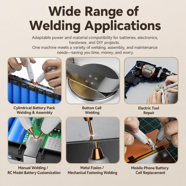Awgem SK1 Portable Spot Welder 1620A High Current Double Pulse Battery Welder With Pedal, 5000mAh, 10000mAh