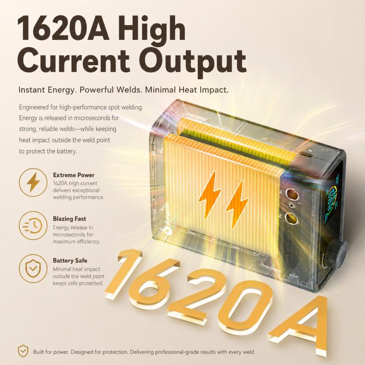 Awgem SK1 Portable Spot Welder 1620A High Current Double Pulse Battery Welder With Pedal, 5000mAh, 10000mAh