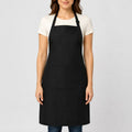 Polyester Bib Apron with Pockets Adjustable Neck Strap Water Resistant Chef Apron