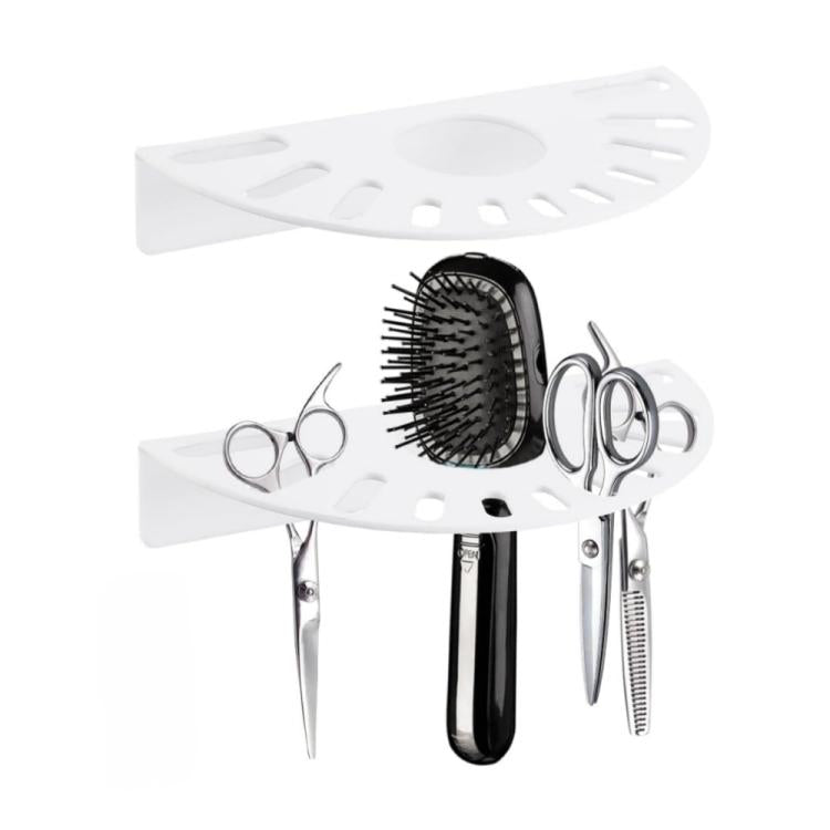 Acrylic Scissor Holder For Salon Wall Mounted Hair Tool Organizer Rack For Barber Station, 1pc, 2pcs