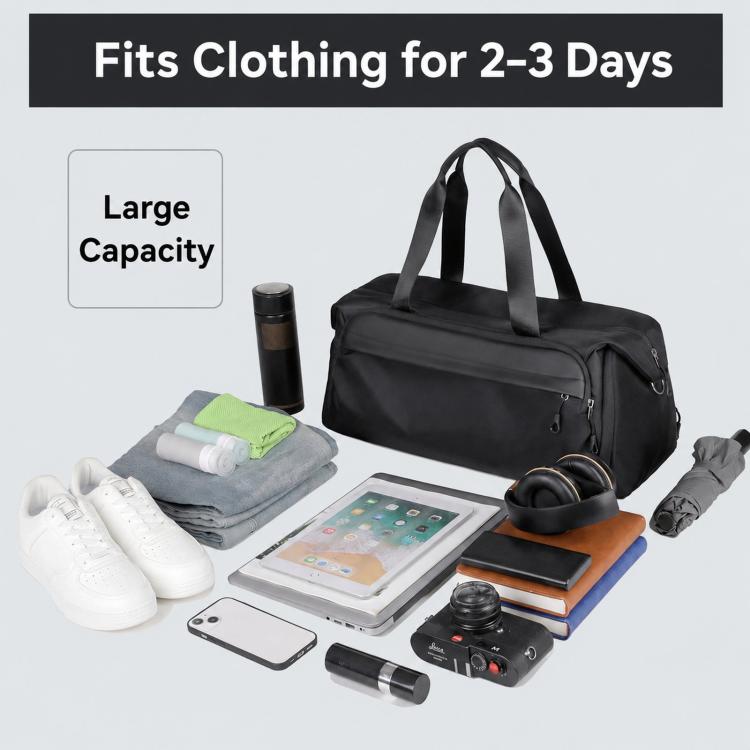 REMOID T19 Sports Gym Bag Water Resistant Travel Bag With Shoe Compartment