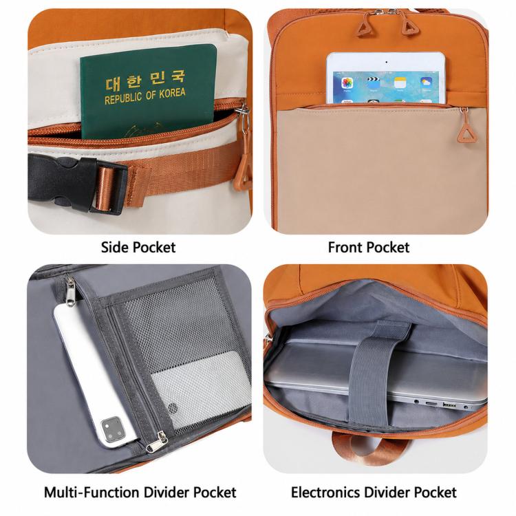REMOID Travel 14 inch Notebook Laptop Backpack 180 Degree Opening Carry On Bag
