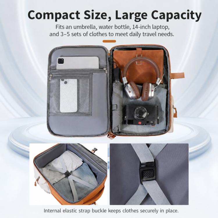REMOID Travel 14 inch Notebook Laptop Backpack 180 Degree Opening Carry On Bag