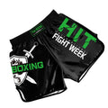 ZhuoAo Muay Thai Boxing Shorts Kickboxing & Sanda Training Fight Shorts For Men & Women, XXS, XS