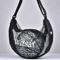 Witsar Crossbody Basketball Bag Breathable Mesh Sports Ball Carrier with Inner Zipper Pocket