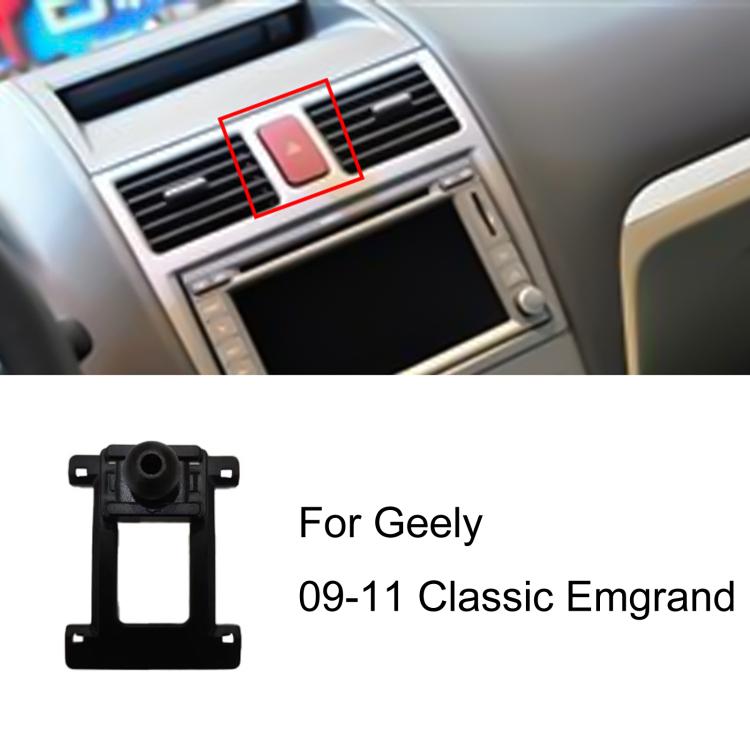 For Geely Left-Hand Drive Car Phone Holder Base, 09-11 Classic Emgrand, 12-13 Classic Emgrand, 14-16 Emgrand, 15-16 Borui, 15-21 Boyue, 16-21 Emgrand GS / 17-21 Emgrand GL, 17-20 Vision X3 / 21 Vision Pro (Ride-hailing), 17 Emgrand Million Edition     ...
