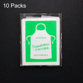 10 Packs Disposable Plastic Aprons Individually Wrapped Waterproof PE Aprons, Kids 55x65 cm, Adult 60x90 cm, Adult 70x140 cm