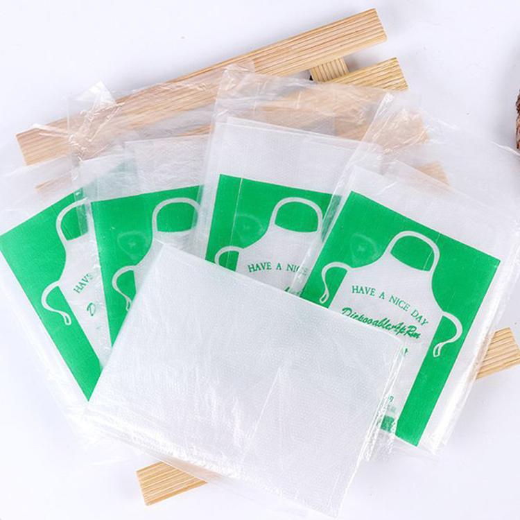 10 Packs Disposable Plastic Aprons Individually Wrapped Waterproof PE Aprons, Kids 55x65 cm, Adult 60x90 cm, Adult 70x140 cm