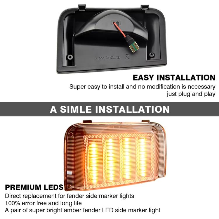 1 Pair Dynamic LED Side Mirror Turn Signal Light Assembly For Fiat Ducato / Peugeot Boxer / Ram ProMaster / Citroen Jumper Relay 2006-2019
