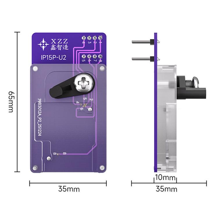 XZZ U2 Charging Chip Reader Writer Fixture With CH341A Programmer For iPhone 15 Pro / 15 Pro Max / 16 Pro, 3 in 1