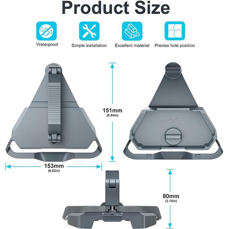 For Starlink Mini Roof Rack Clamp Mount Adjustable Roof Bar Bracket Holder for RV Car Yacht Luggage Rack, Roof Bar Bracket Holder