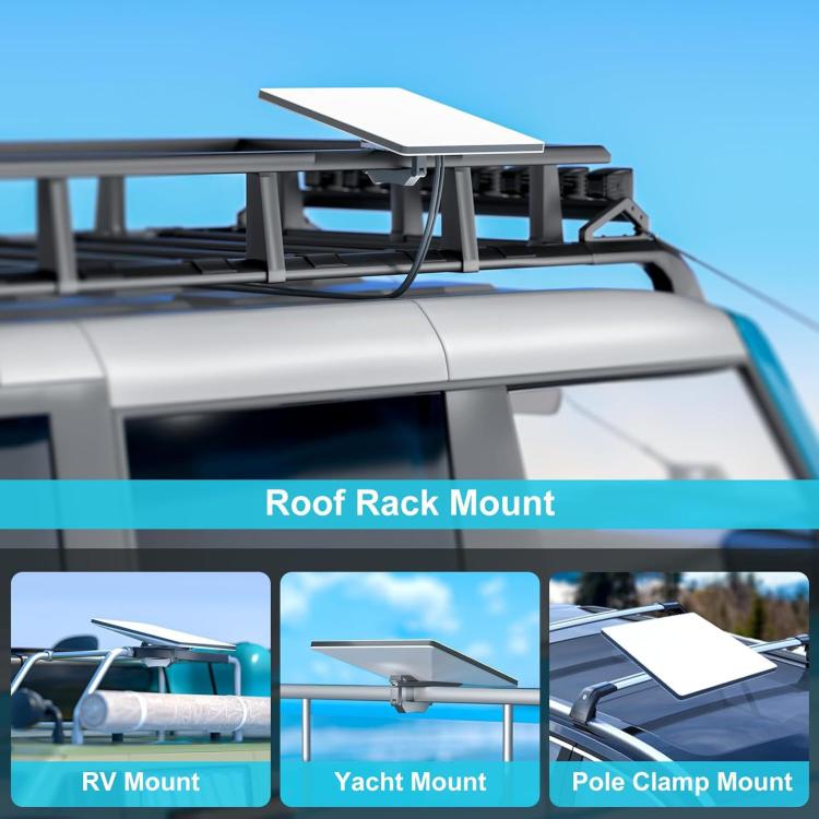 For Starlink Mini Roof Rack Clamp Mount Adjustable Roof Bar Bracket Holder for RV Car Yacht Luggage Rack, Roof Bar Bracket Holder