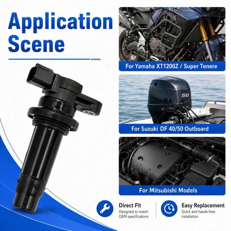 For Yamaha / Suzuki Motorcycle Ignition Coil F6T548 / F6T56772 / 23P-82310-00-, For Yamaha / Suzuki