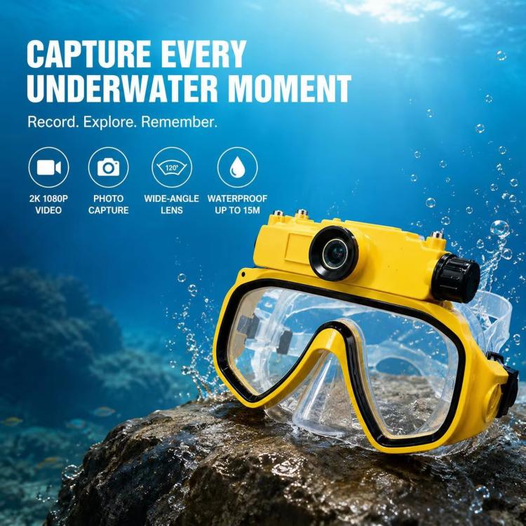 FSD191 HD Action Camera With 15M Diving Goggles Wi-Fi Connectivity For Snorkeling Swimming Photos Videos