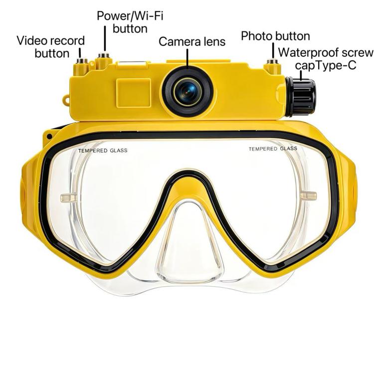 FSD191 HD Action Camera With 15M Diving Goggles Wi-Fi Connectivity For Snorkeling Swimming Photos Videos