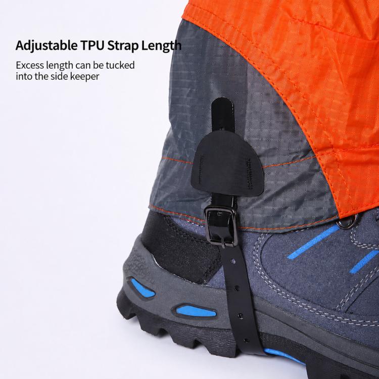 1 Pair AOTU AT8917 With Reflective Strip Outdoor Mountaineering Hiking Snowproof Footwear Desert Sandproof Shoe Covers