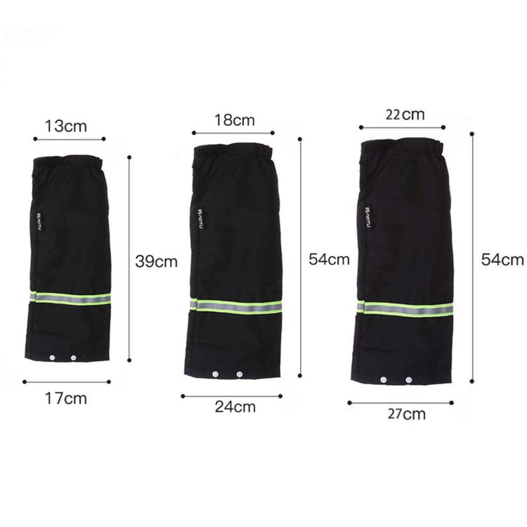 1 Pair AOTU AT9013 Waterproof Leg Gaiters Adjustable Rain Boot Covers Dirtproof Leggings Sleeves For Cycling Gardening, M, L, XL