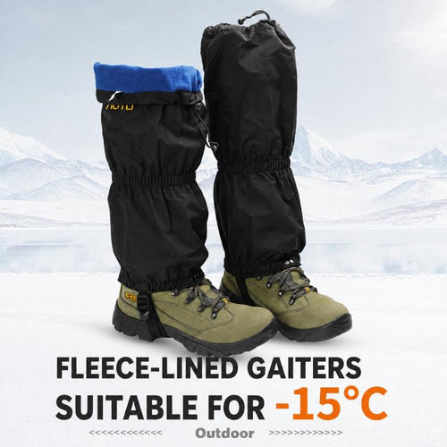 1 Pair AOTU AT8903 Waterproof Hiking Snow Gaiters Warm Fleece Lined Leg Gaiters, AT8903