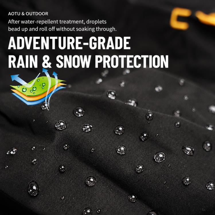 1 Pair AOTU AT8903 Waterproof Hiking Snow Gaiters Warm Fleece Lined Leg Gaiters, AT8903