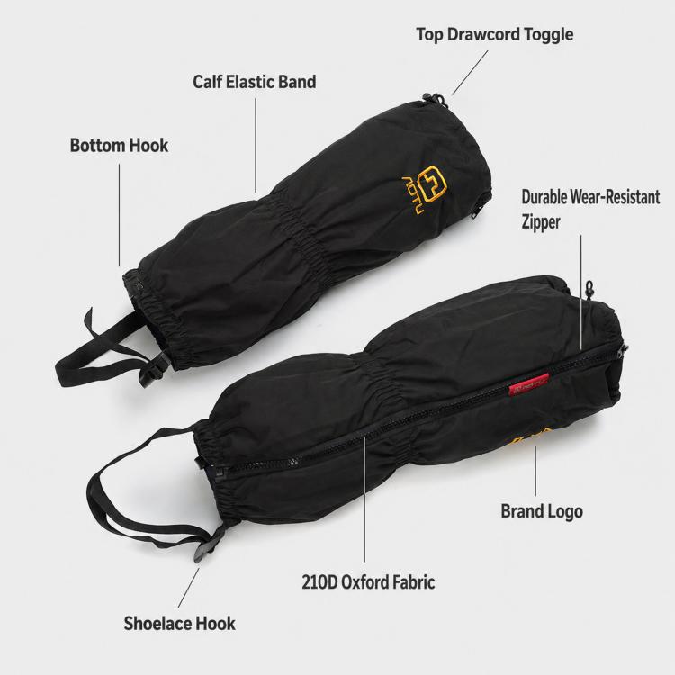 1 Pair AOTU AT8903 Waterproof Hiking Snow Gaiters Warm Fleece Lined Leg Gaiters, AT8903