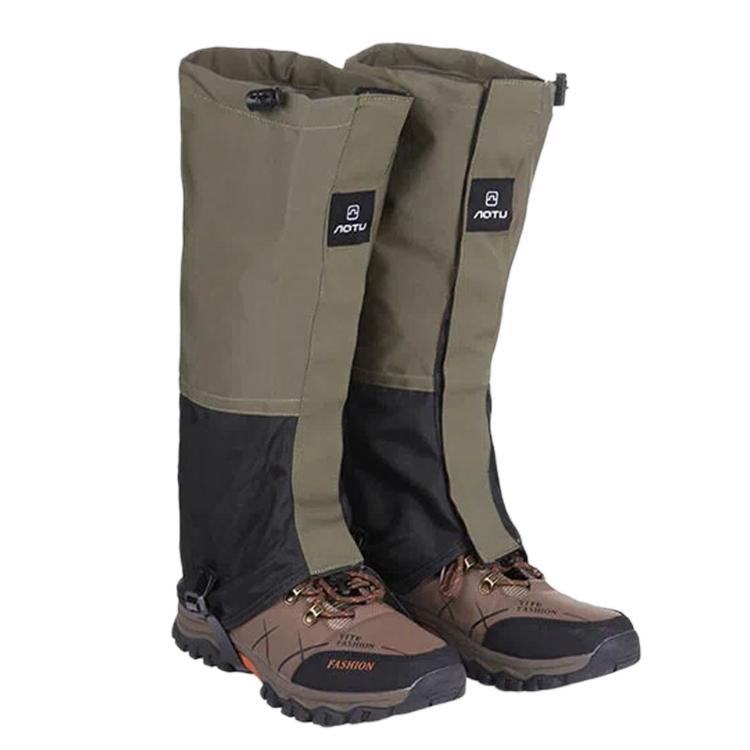 1 Pair AOTU AT8908 Waterproof Hiking Leg Gaiters Adjustable Snow Gaiters With TPU Strap For Outdoor Walking Hunting