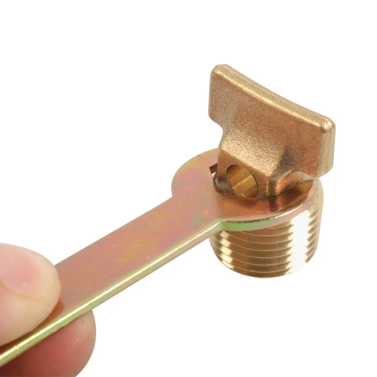 1/2-inch NPT Brass Hull Drain Plug Yacht Flange Drain Outlet Hardware Kit