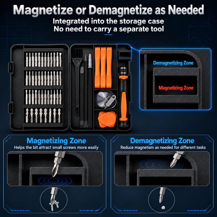 58 in 1 Precision Screwdriver Set CR-V Steel Multi-Function Hardware Tool Kit
