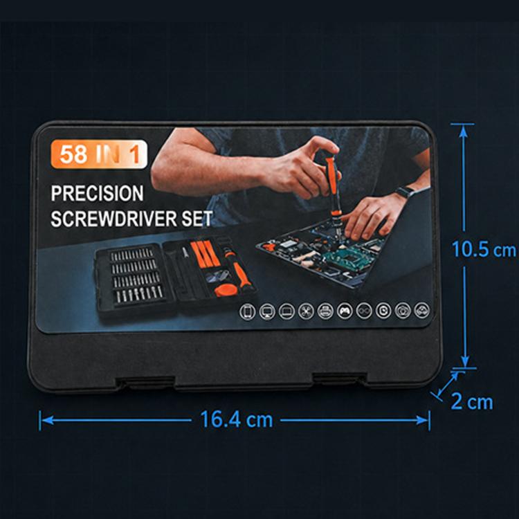 58 in 1 Precision Screwdriver Set CR-V Steel Multi-Function Hardware Tool Kit