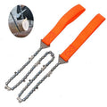Outdoor Portable Hand-held Wire Saw Field Survival Manganese Steel Chain Saw Multifunctional Logging Saw, Wire Saw (11 Teeth Orange), Wire Saw (11 Teeth Black)