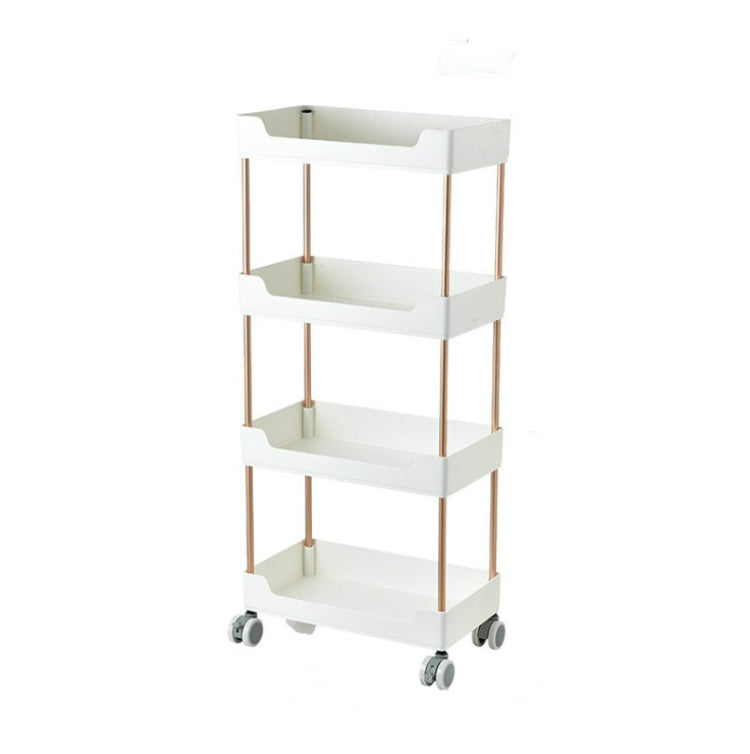 Rack Trolley Narrow Section Floor Multi-layer Book Storage Rack, Four Layers, Three Layers, Two Layers