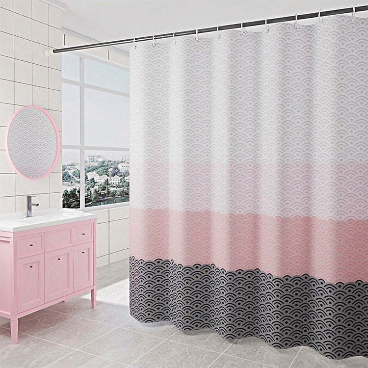 Geometric Shower Curtain Waterproof Bath Bathroom Curtain, With 200 x Height 200cm, With 100 x Height 200cm, With 120 x Height 200cm, With 150 x Height 200cm, With 220 x Height 200cm, With 260 x Height 200cm, With 280 x Height 200cm                    ...