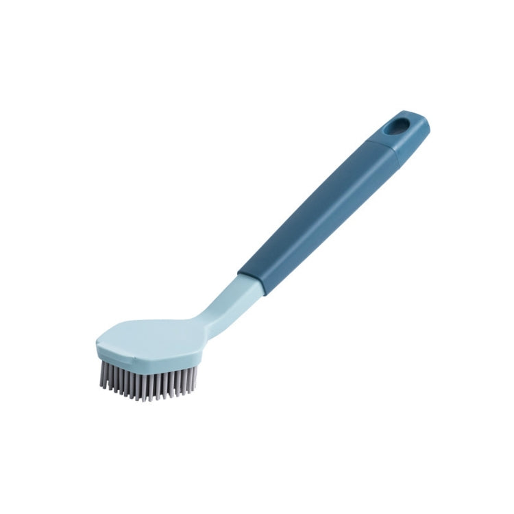 Two-color Bangs Head Wash Pot Brush Kitchen Long Handle Cleaning Brush, Blue, Gray White, Pink